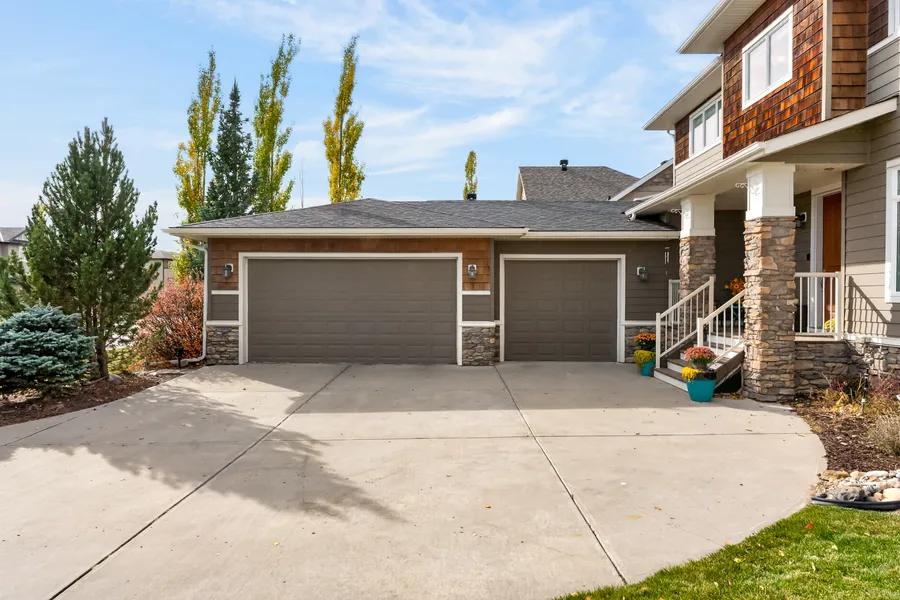 Triple garage and covered front entry