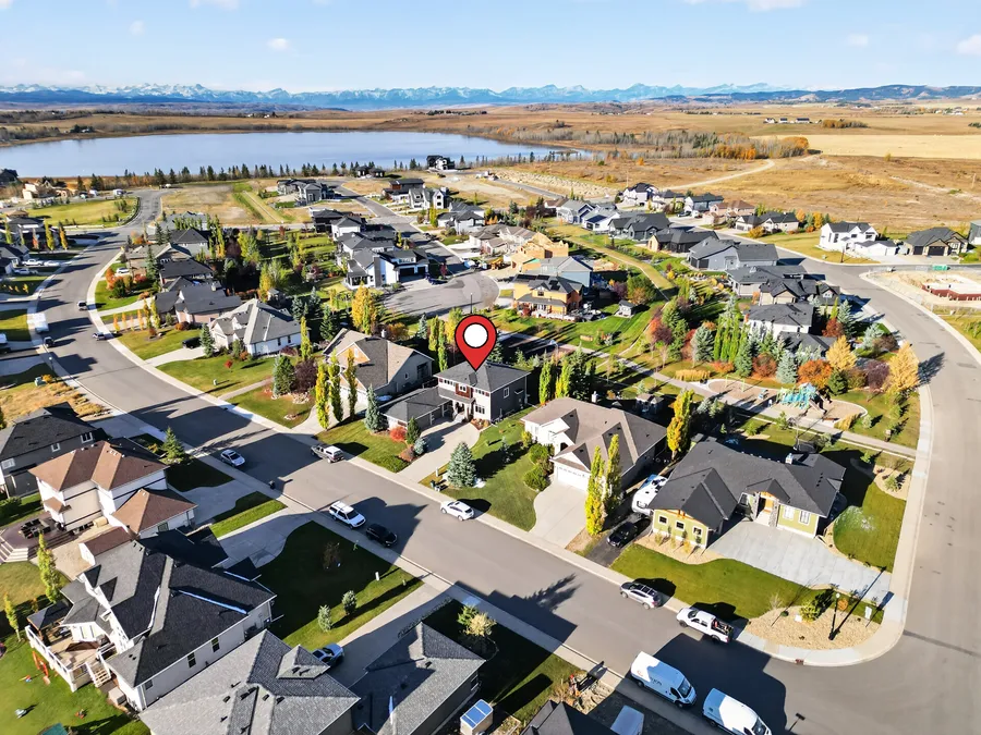 Aerial view of the property
