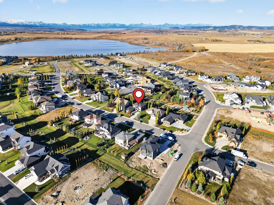Aerial view of the property