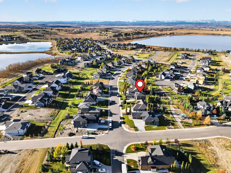 Aerial view of the property