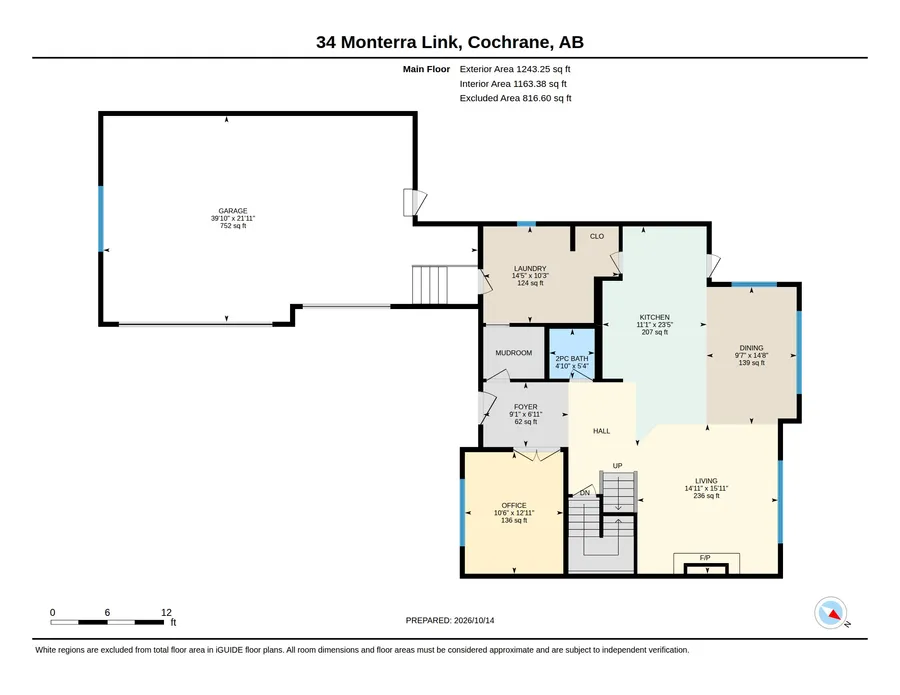 Floor plan, Main floor