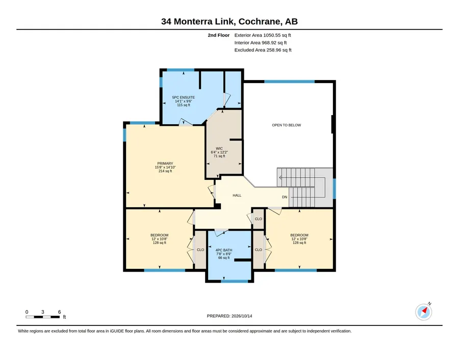 Floor plan, Second floor